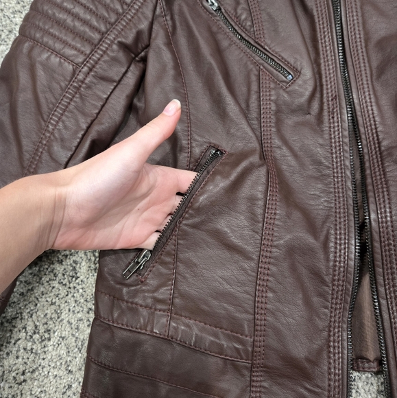 Xhilaration Leather Jacket - Picture 2 of 6